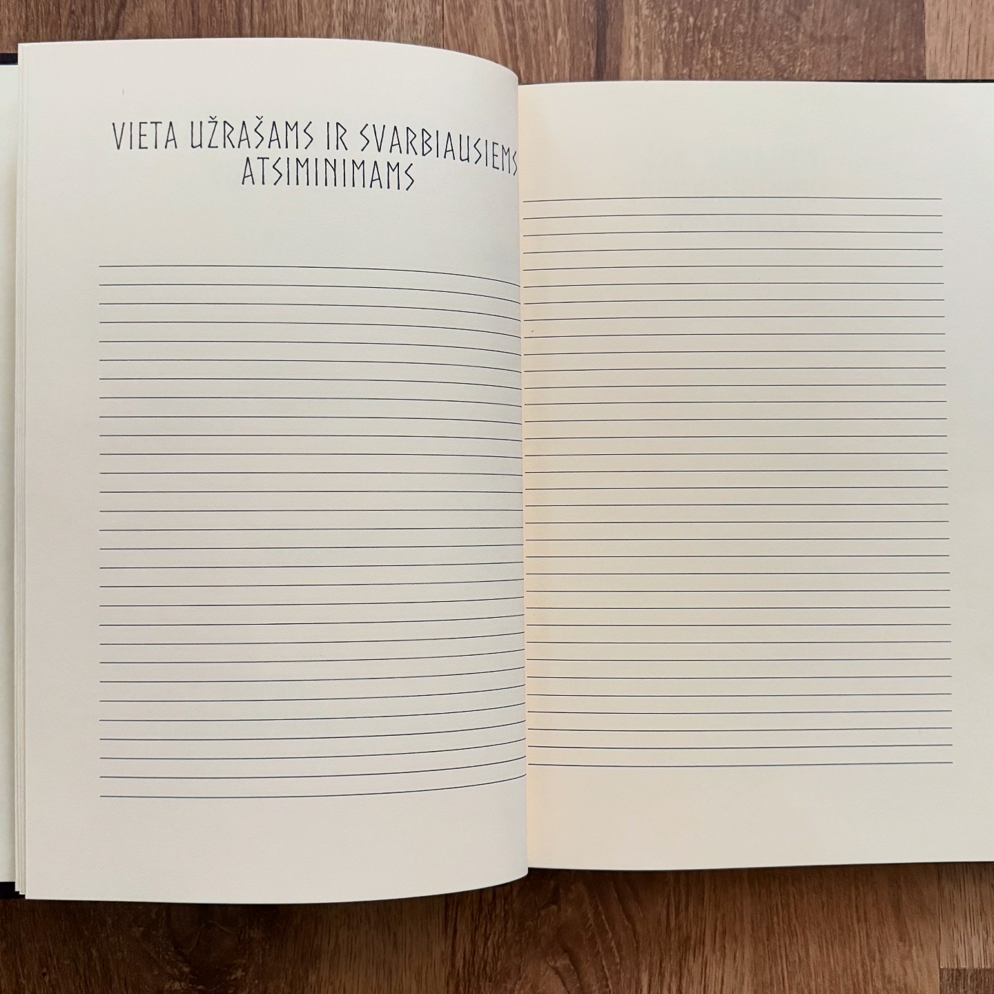 albumas ,,po lietuva" medinis